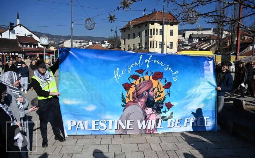 Skup podrške Palestini na Baščaršiji