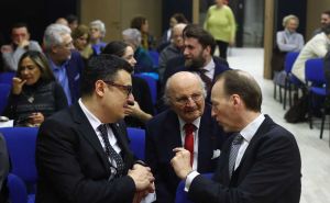 Foto: Dž.K. / Radiosarajevo.ba / Predrag Puharić i Jakov Finci