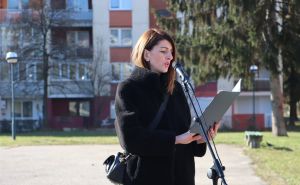 Foto: Vlada KS / Obilježena 31. godišnjica od masakra u ulici Oslobodilaca Sarajeva na Dobrinji