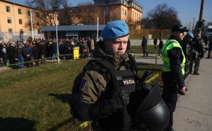 Foto: Dž. K. / Radiosarajevo.ba / Policija ispred Suda BiH