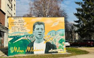 Foto: A. K. / Radiosarajevo.ba / Mural posvećen Milanu Mladenoviću
