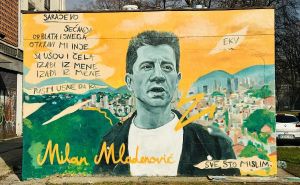 Foto: A. K. / Radiosarajevo.ba / Mural posvećen Milanu Mladenoviću