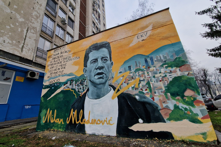 Mural Milanu Mladenoviću