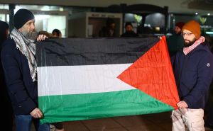 Foto: Dž.K. / Radiosarajevo.ba / Protesti podrške Palestini pred Skenderijom