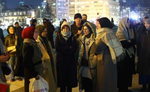 Foto: Dž.K. / Radiosarajevo.ba / Protesti podrške Palestini pred Skenderijom
