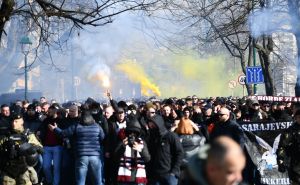 Foto: A.K./Radiosarajevo.ba / Korteo Fk Sarajevo