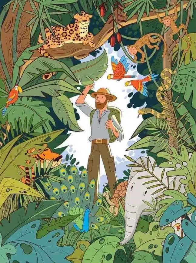 Možete li pronaći pingvina skrivenog u džungli?