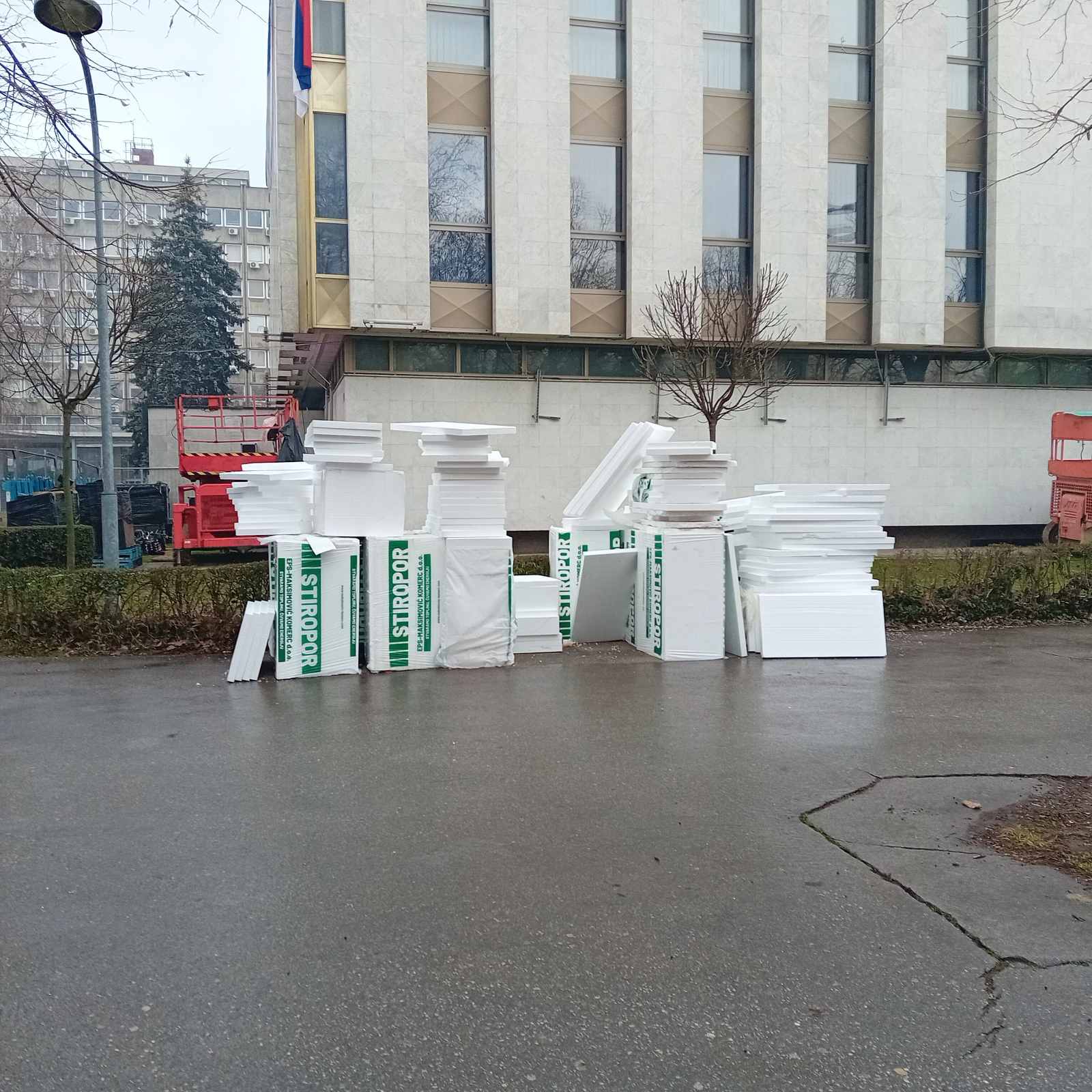 Situacija ispred Narodne skupštine RS