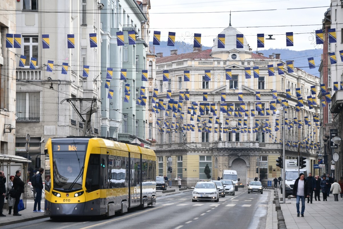 Ukrašeno Sarajevo povodom Dana nezavisnosti BiH