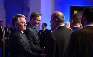 Foto: N. G. / Radiosarajevo.ba / Svečani prijem u Vijećnici povodom Dana nezavisnosti BiH