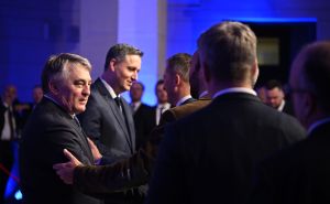 Foto: N. G. / Radiosarajevo.ba / Svečani prijem u Vijećnici povodom Dana nezavisnosti BiH