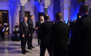 Foto: N. G. / Radiosarajevo.ba / Svečani prijem u Vijećnici povodom Dana nezavisnosti BiH