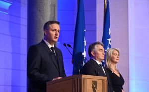 Foto: N. G. / Radiosarajevo.ba / Denis Bećirović na svečanom prijemu u Vijećnici