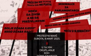 Foto: 8. mart BiH / Osmomartovski marš u Sarajevu