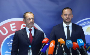 Foto: Dž. K. / Radiosarajevo.ba / Aleksander Čeferin i Vico Zeljković