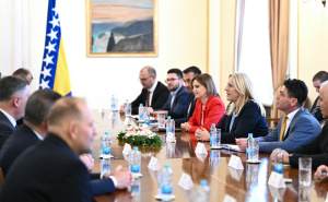 Foto: N.G./Radiosarajevo.ba / Željka Cvijanović sa Aleksandrom Ćeferinom