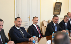 Foto: N.G./Radiosarajevo.ba / Željka Cvijanović sa Aleksandrom Ćeferinom