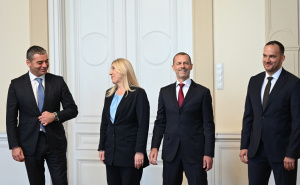 Foto: N.G./Radiosarajevo.ba / Željka Cvijanović sa Aleksandrom Ćeferinom