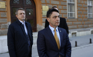 Foto: Fena  / Šefovi kabineta Bećirovića, Zvizdića i Ademovića predali apelaciju Ustavnom sudu BiH