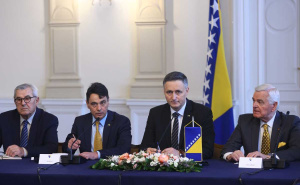 Foto: Dž. K. / Radiosarajevo.ba / Sastanak Bećirovića sa ambasadorima EU