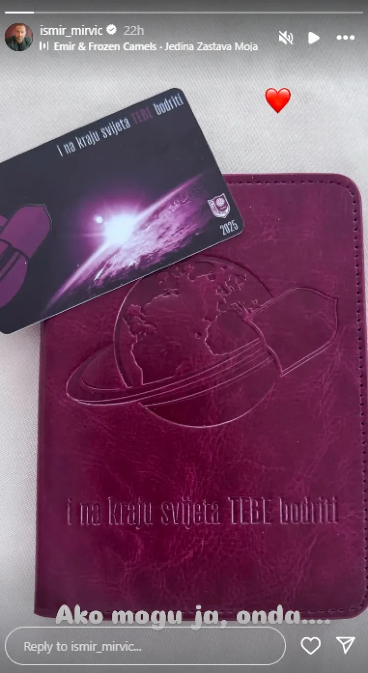 Mirvićev story na Instagramu