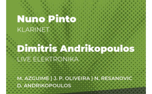 Foto: Muzička akademija Univerziteta u Sarajevu / Nuno Pinto i kompozitor Dimitris Andrikopoulos