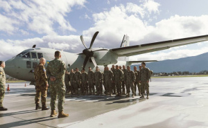 Foto: EUFOR / Prvi vojnici iz rezervnog sastava EUFOR-a stigli na aerodrom u Sarajevu