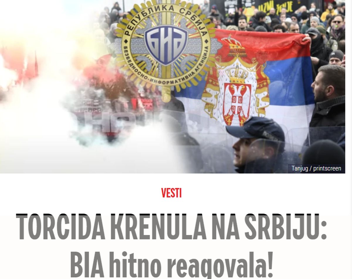 Informer o dolasku Torcide