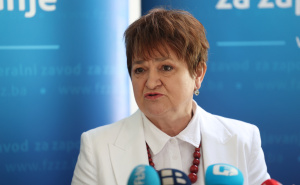 Foto: N. G. / Radiosarajevo.ba / Helena Lončar / Press konferencija Federalnog zavoda za zapošljavanje