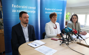 Foto: N. G. / Radiosarajevo.ba / Press konferencija Federalnog zavoda za zapošljavanje