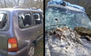 Foto: Screenshot / Instagram / Razlupan automobil novinarke