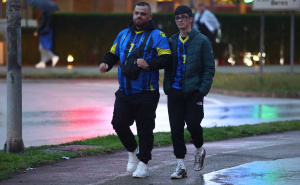 Foto: Dž. K. / Radiosarajevo.ba / Navijači BiH na ulicama Zenice