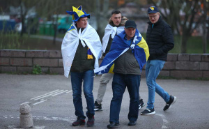 Foto: Dž. K. / Radiosarajevo.ba / Navijači BiH na ulicama Zenice