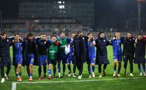 Foto: Dž. K. / Radiosarajevo.ba / Zmajevi proslavili pobjedu s BH Fanaticosima