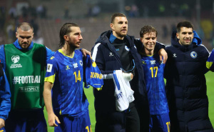 Foto: Dž. K. / Radiosarajevo.ba / Zmajevi proslavili pobjedu s BH Fanaticosima