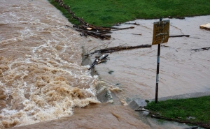 Foto: Dž. K. / Radiosarajevo.ba / Nabujala rijeka Željeznica na Ilidži