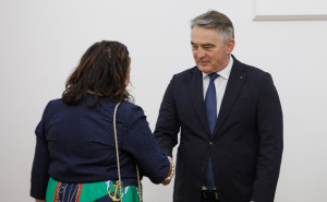 Foto: N.G./Radiosarajevo.ba / Karen Pierce u Predsjedništvu BiH