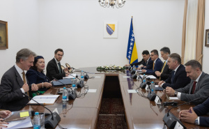 Foto: N.G./Radiosarajevo.ba / Karen Pierce u Predsjedništvu BiH