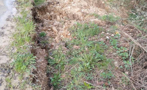 Foto: InfoBijeljina / Klizište u selu Gornja Krćina