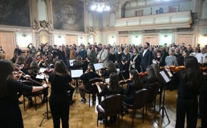 Foto: A.K./Radiosarajevo.ba / Manifestacija 'Sarajevo, ljubavi moja', mladi voljenom gradu
