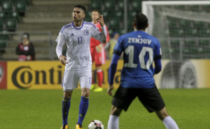 Foto: EPA - EFE / Ervin Zukanović u dresu reprezentacije BiH