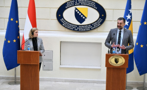 Foto: A. K. / Radiosarajevo.ba / Elmedin Konaković i Beate Meinl-Reisinger