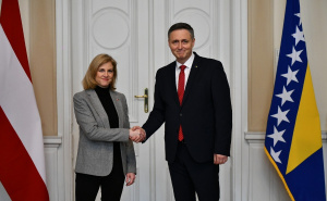 Foto: A. K. / Radiosarajevo.ba / Sastanak Meinl-Reisinger - Bećirović
