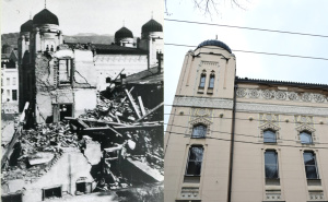 Foto: Historijski arhiv Sarajevo / Radiosarajevo.ba / Posljedice aprilskog bombardiranja Sarajeva 1941. godine / Sarajevo, april 2025.