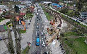 Foto: A. K. / Radiosarajevo.ba / Radovi na šinskom prelazu kod Blažuja