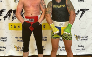 Foto: Instagram / Sanel Hasanović i Oleksandr Usyk