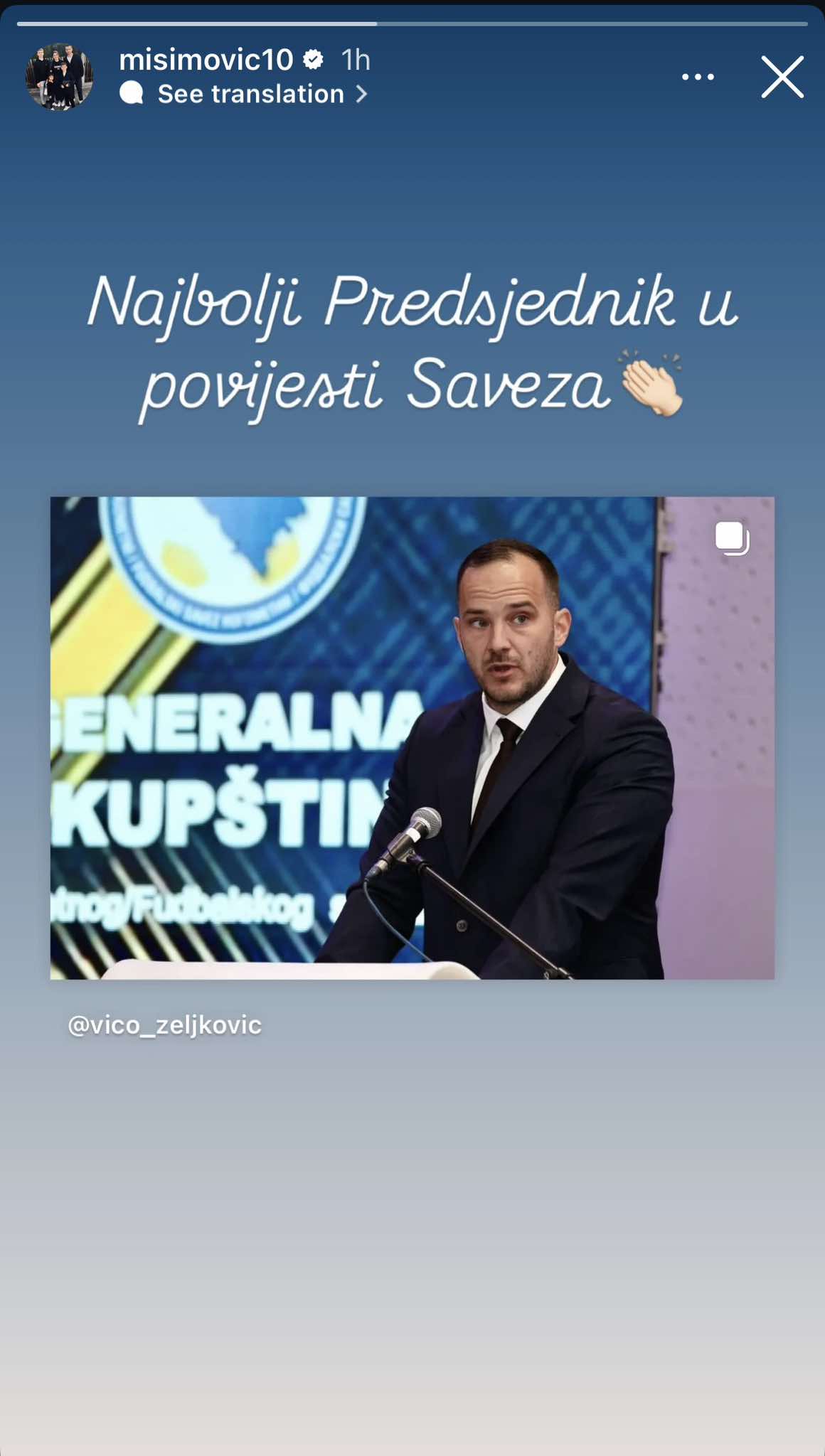 Misimovićev story