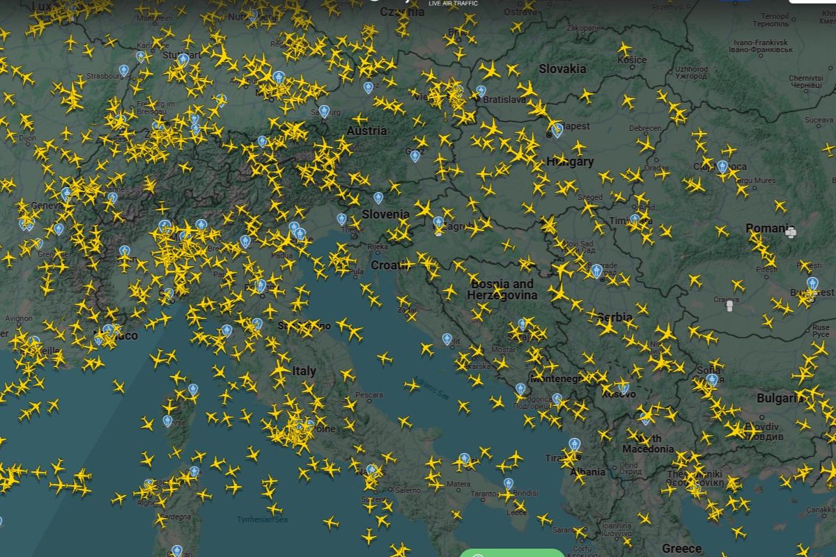 Letovi iznad BiH, 14. april