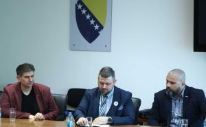 Foto: Dž.K. / Radiosarajevo.ba / Sastanak ministra Forte sa sindikatom BHANSA-e