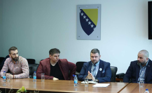 Foto: Dž.K. / Radiosarajevo.ba / Sastanak ministra Forte sa sindikatom BHANSA-e